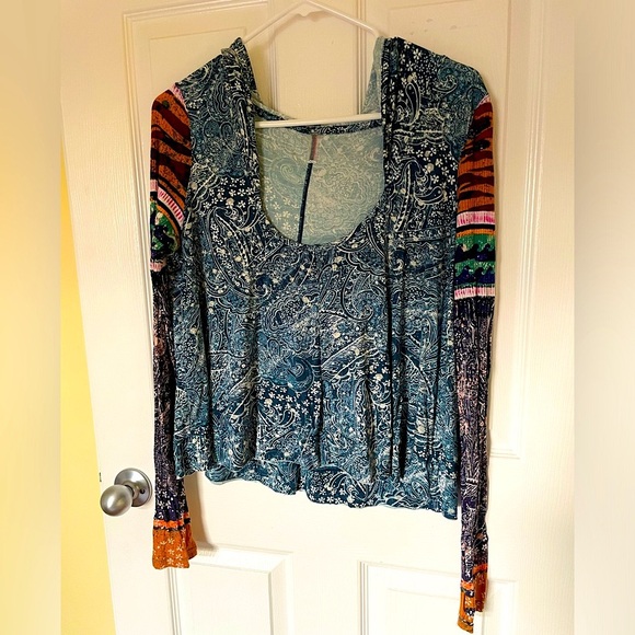 Free People Soul Searcher Printed Hoodie - Picture 2 of 13